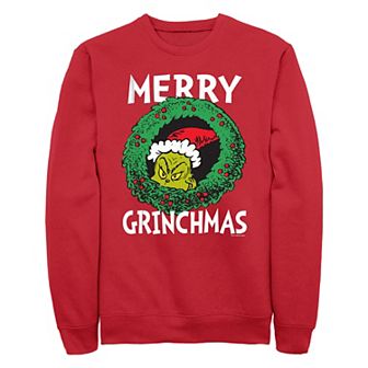 Men's Dr. Seuss Grinch Merry Grinchmas Fleece Sweatshirt