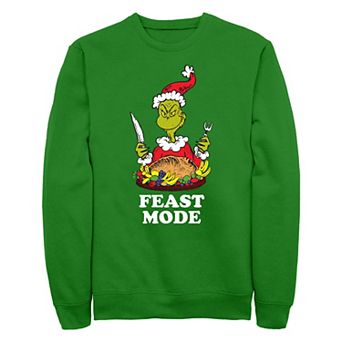 Men's Dr. Seuss Grinch Feast Mode Fleece Sweatshirt