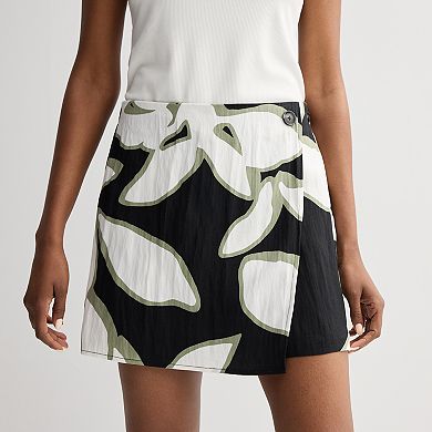 Women's Nine West Asymmetrical Wrap Skort