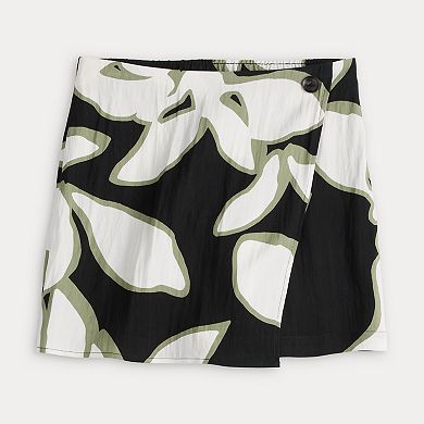 Women's Nine West Asymmetrical Wrap Skort