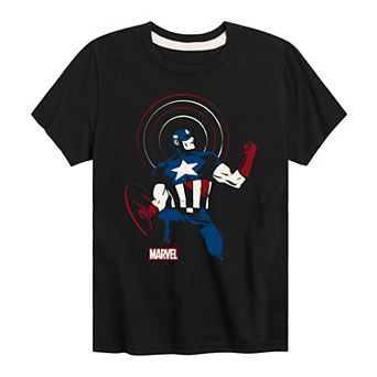 Boys 8-20 Marvel Captain America Silhouette Graphic Tee