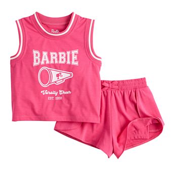 Baby & Toddler Girls Barbie® Athletic Tank Top & Shorts Set