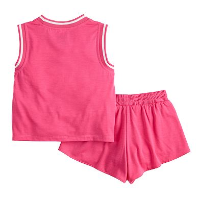 Girls 4-12 Barbie 2-pc. Athletic Top & Short Set