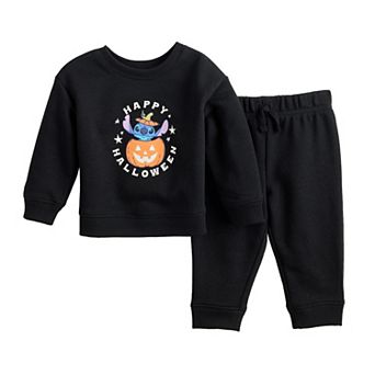 Baby Jumping Beans® Disney's Stitch Halloween 2 pc Crew & Pant Set