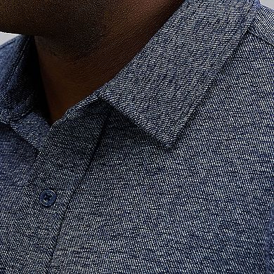 Big & Tall Haggar® Twill Knit Button-Down Shirt
