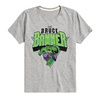 Boys 8-20 Marvel Hulk Bruce Banner Retro Graphic Tee