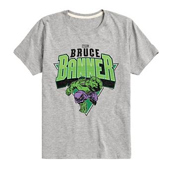 Boys 8-20 Marvel Hulk Bruce Banner Retro Graphic Tee