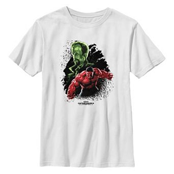 Boys 8-20 Marvel Captain America Brave New World The Leader And Red Hulk Graphic Tee