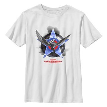Boys 8-20 Marvel Captain America Brave New World Flying Poster Graphic Tee