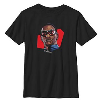 Boys 8-20 Marvel Captain America Brave New World Sam Wilson Close-Up Graphic Tee