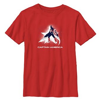 Boys 8-20 Marvel Captain America Brave New World Spray Paint Poster Graphic Tee