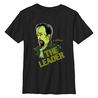 Boys 8-20 Marvel Captain America Brave New World The Leader Poster Graphic Tee