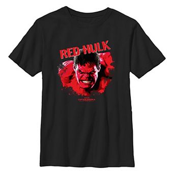 Boys 8-20 Marvel Captain America Brave New World Red Hulk Close-Up Graphic Tee
