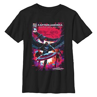 Boys 8-20 Marvel Captain America Brave New World New Team Poster Graphic Tee