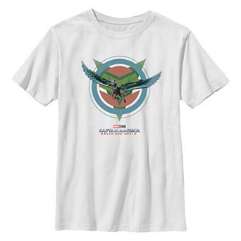 Boys 8-20 Marvel Captain America Brave New World Falcon In Action Graphic Tee