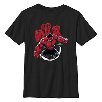 Boys 8-20 Marvel Captain America Brave New World Red Hulk Ready For Action Graphic Tee