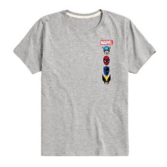 Boys 8-20 Marvel Oversized Left Chest Graphic Tee