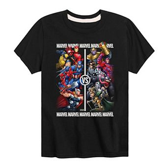 Boys 8-20 Marvel Heroes vs Villains Graphic Tee