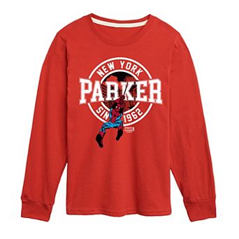 Boys 8-20 Marvel Spider-Man Peter Parker Long Sleeve Graphic Tee