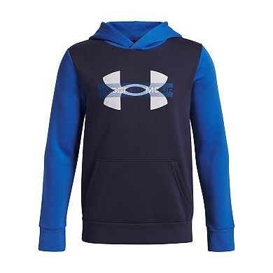 Boys 8-20 Under Armour Rival Fleece Colorblock Graphic Hoodie