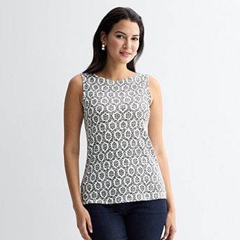 Women's Croft & Barrow® Bateau Tank Top