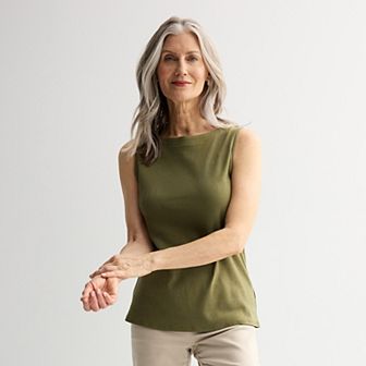 Women's Croft & Barrow® Bateau Tank Top
