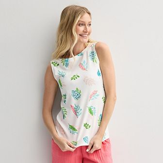 Women's Croft & Barrow® Bateau Tank Top