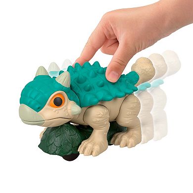 IMAGINEXT Jurassic World Ankylosaurus Dinosaur Toy with Wheels & Wiggling Motion