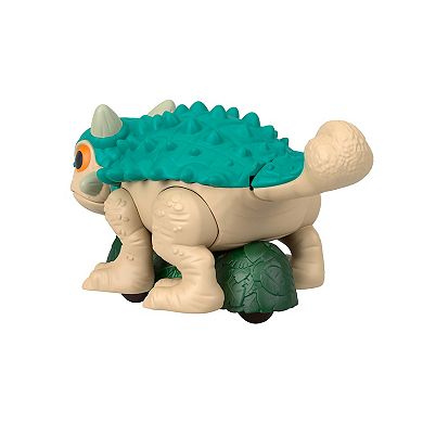 IMAGINEXT Jurassic World Ankylosaurus Dinosaur Toy with Wheels & Wiggling Motion