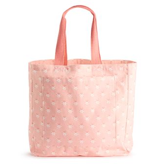 Printed Canvas Shopper Tote Bag