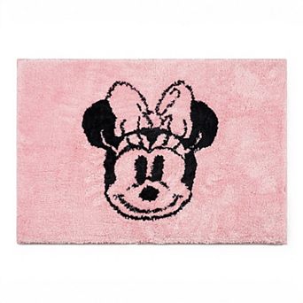 Disney's Minnie Mouse Blush Tufted Rectangle Bathroom Rug