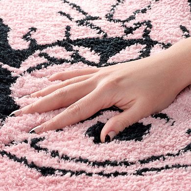 Disney's Minnie Mouse Blush Tufted Rectangle Bathroom Rug