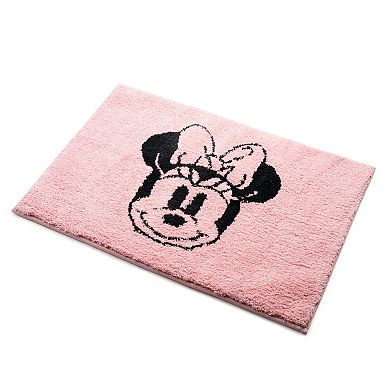 Disney's Minnie Mouse Blush Tufted Rectangle Bathroom Rug
