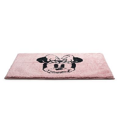 Disney's Minnie Mouse Blush Tufted Rectangle Bathroom Rug