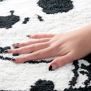 Nightmare Before Christmas Swirl Tufted Rectangle Bathroom Rug