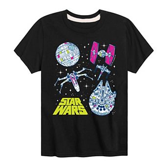 Boys 8-20 Star Wars Ships Grid Graphic Tee