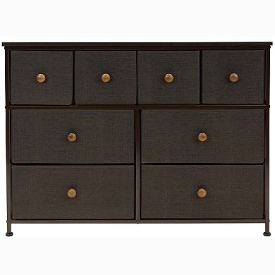 Sorbus 8 Drawers Storage Dresser For Bedroom, Closet, Office Organization - Steel Frame, Wood Top