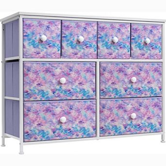 Sorbus 8 Drawers Storage Dresser For Bedroom, Closet, Office Organization - Steel Frame, Wood Top