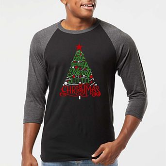 Have Yourself A Merry Little Christmas - Men's Raglan Baseball Word Art T-shirt