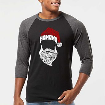 Feliz Navidad Santa Claus - Men's Raglan Baseball Word Art T-shirt