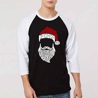 Feliz Navidad Santa Claus - Men's Raglan Baseball Word Art T-shirt