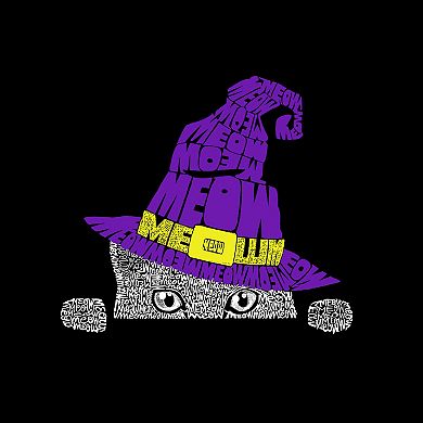 Peeking Witch Cat - Men's Word Art Tank Top