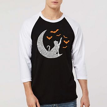 Lunar Bats - Men's Raglan Baseball Word Art T-shirt