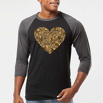 Fall Vibes - Men's Raglan Baseball Word Art T-shirt