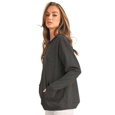 Women's Hoodie Ultra Soft Brushed Rayon Jacket with Thumb Holes
