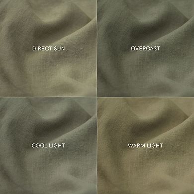 100% French Linen Flanged Euro Sham - 26" X 26"