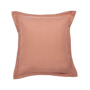 100% French Linen Flanged Euro Sham - 26" X 26"