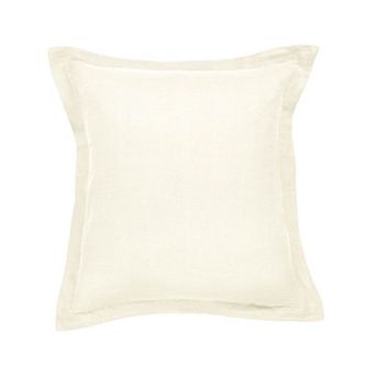 100% French Linen Flanged Euro Sham - 26" X 26"