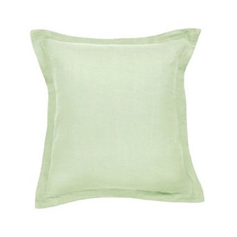 100% French Linen Flanged Euro Sham - 26" X 26"