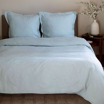 100% French Linen Flanged Euro Sham - 26" X 26"